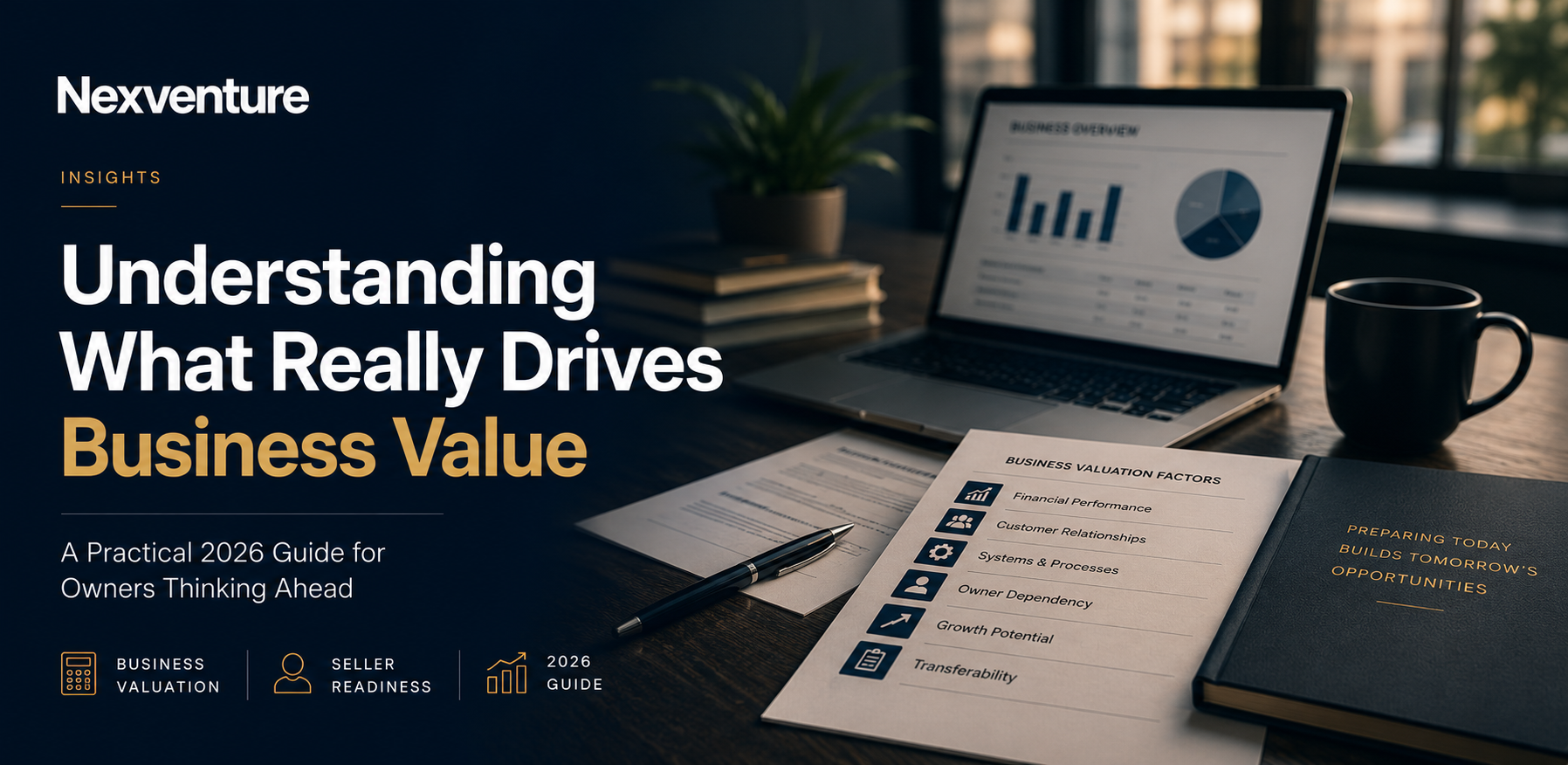 How Much Is My Small Business Worth in Canada? 1 Small business owner reviewing business valuation and sale planning in Canada